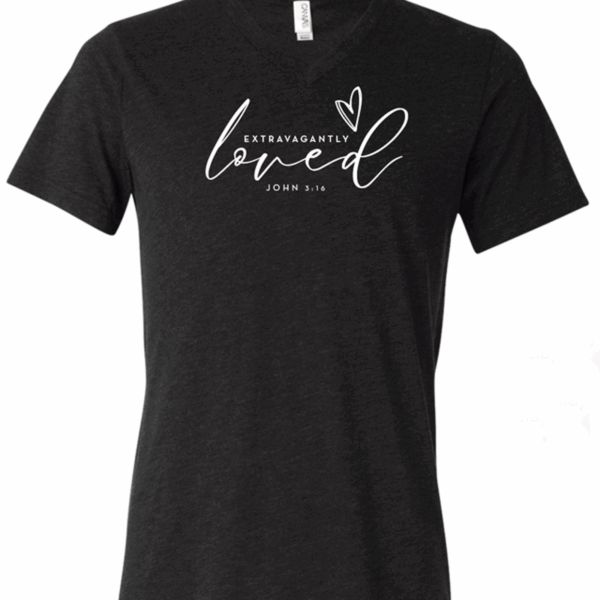 EXTRAVAGENTLY LOVED Women's V-Neck Tee