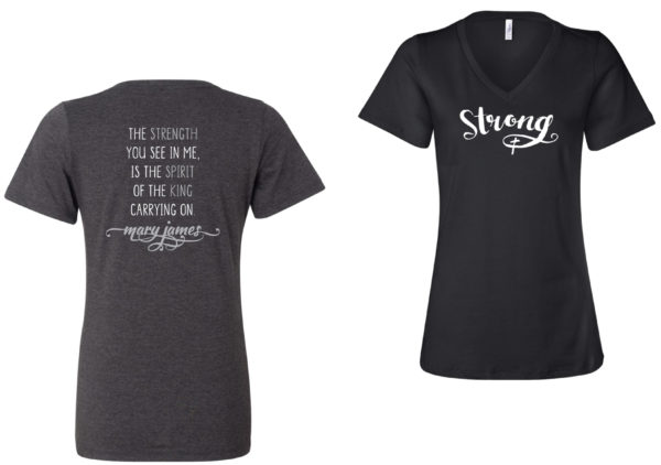 STRONG Women's V-Neck Script Tee